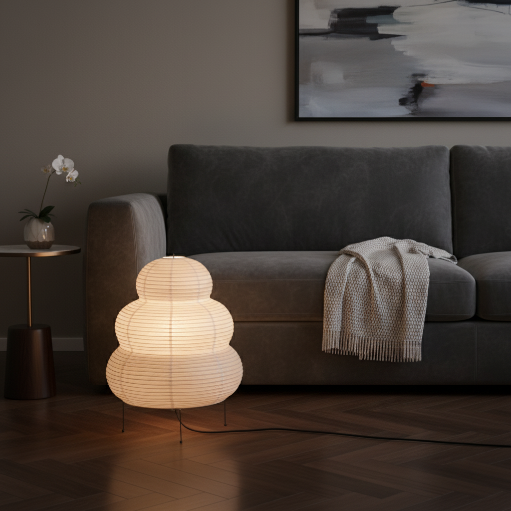 Satori – Japansk-inspirert bordlampe i rispapir