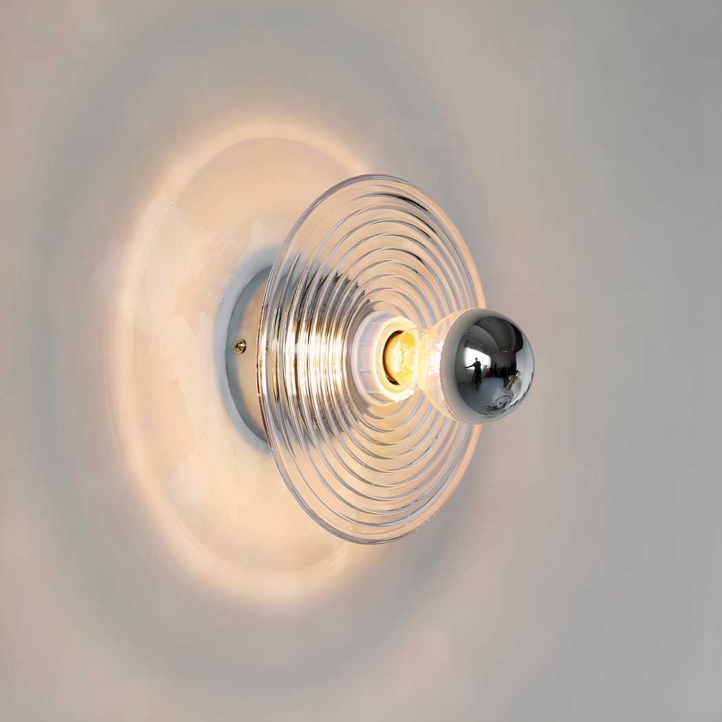 Applique murale en verre coloré style rétro