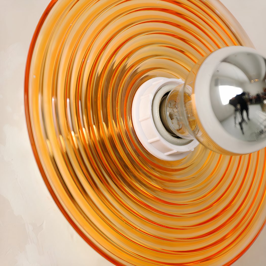 Applique murale en verre coloré style rétro