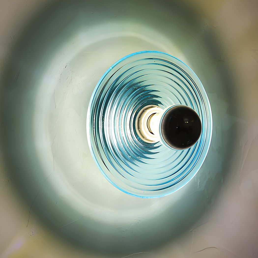 Applique murale en verre coloré style rétro