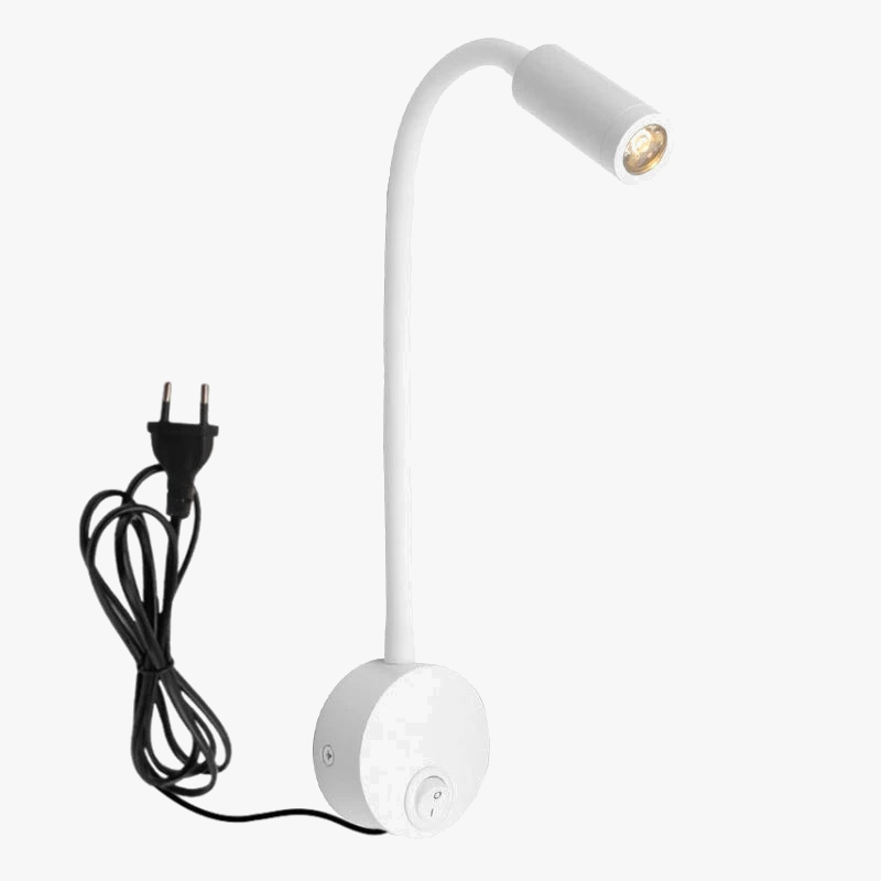 Justerbar kablet veggleselampe 