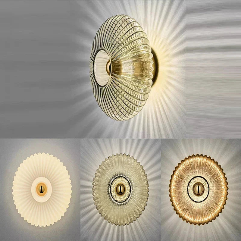 Vintage vegglampe i glass – tidløs design