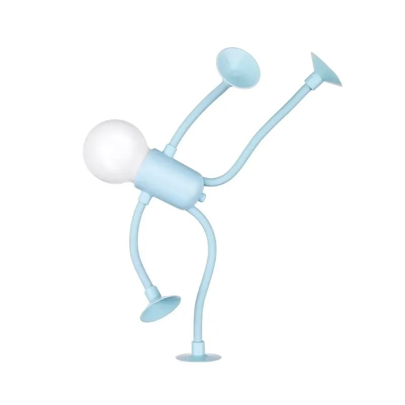 Fleksibel Bordlampe FlexiBuddy Lys – Svart Design med Ventiler og Armer for Kontor og Nattbord