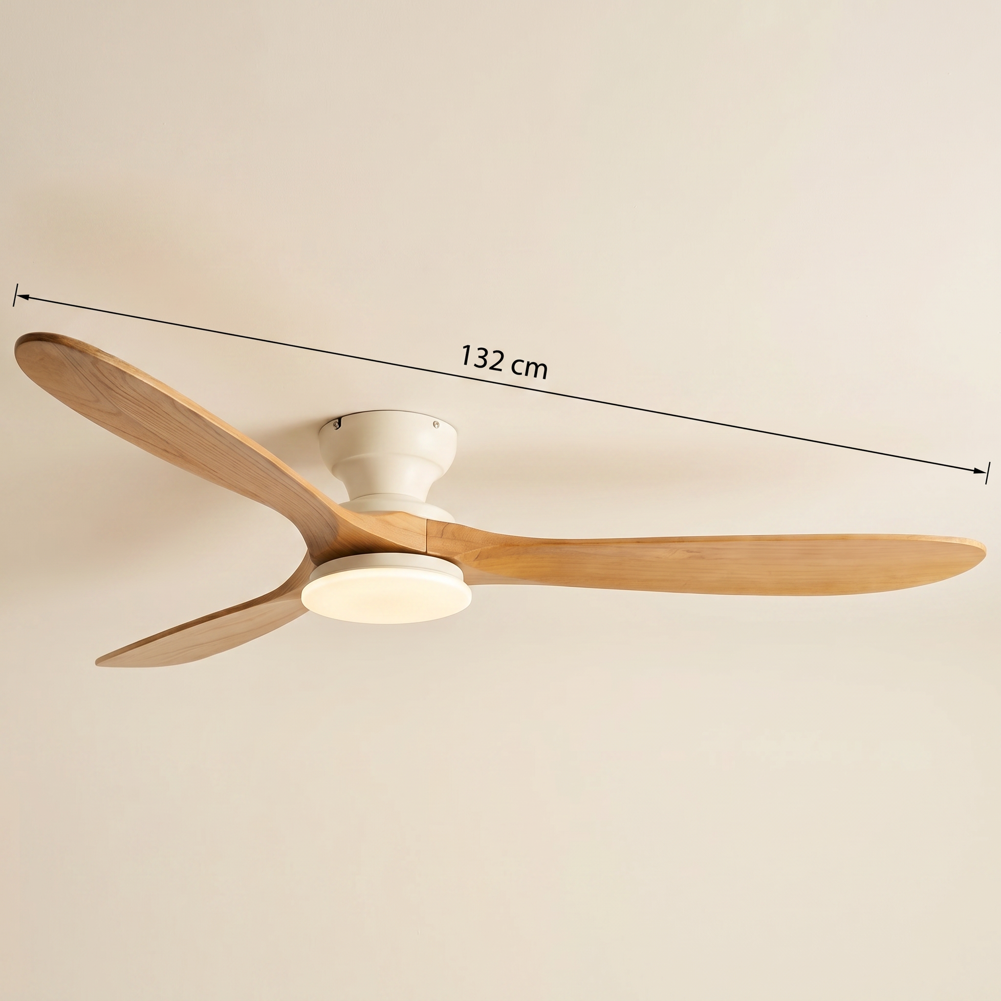 Ivorya | Ventilateur Plafond Bois LED