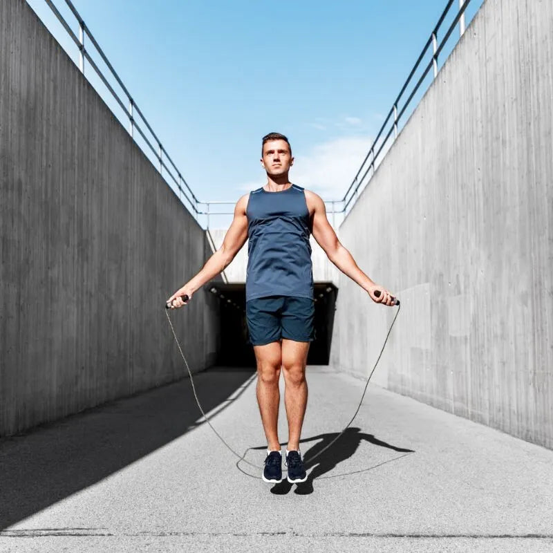 Corde à sauter avec poignées en mousse souple - Crossfit & Fitness