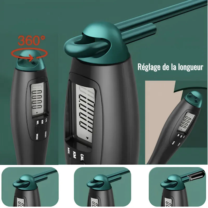 Corde à Sauter Intelligente 2 en 1 avec Compteur Digital