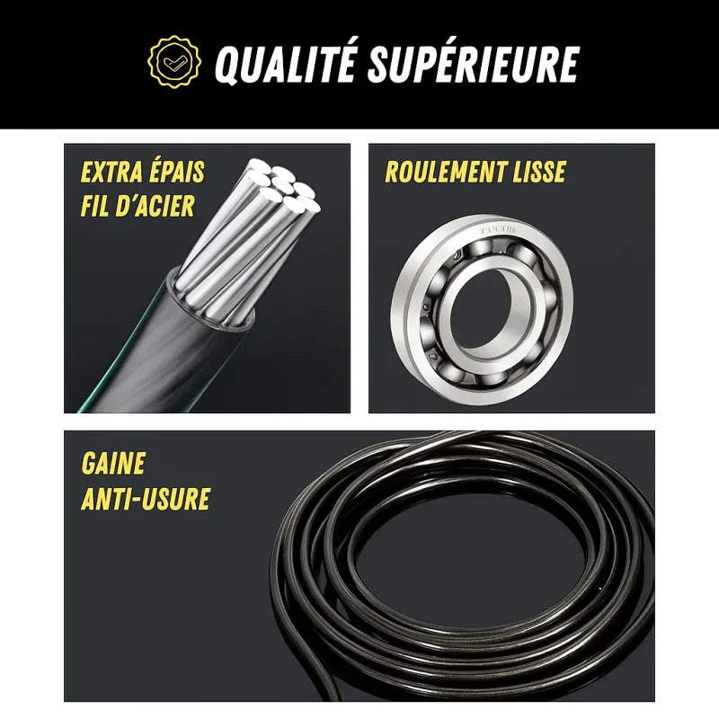 Corde à sauter réglable avec compteur