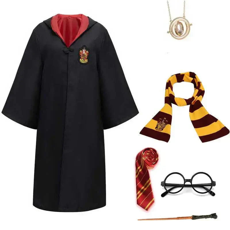 Déguisement Sorcier Inspiré Des Films Pour Enfant Et Adulte Avec Accessoires Complets Costumes Electro Paris Gryffondor + accessoires Enfant 115 cm
