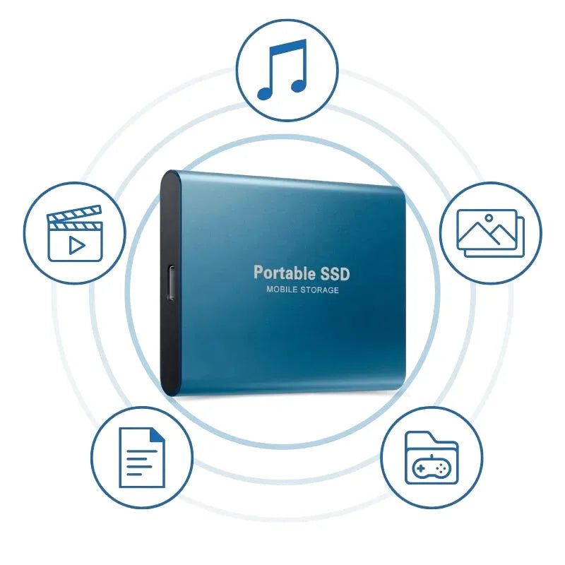 Disque dur Externe SSD - Stockage ultra-rapide 30TB/16TB/8TB/4TB/2TB/1TB