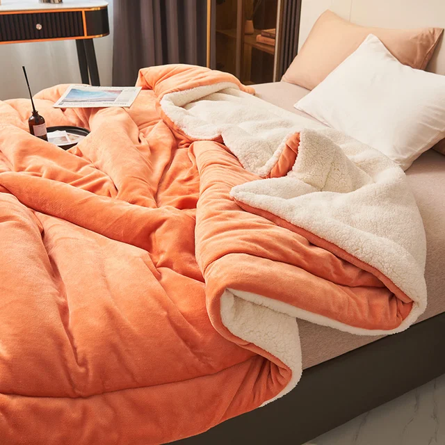 Élissia | Couverture Douce – Chaleur Luxueuse et Élégance Durable Orange
