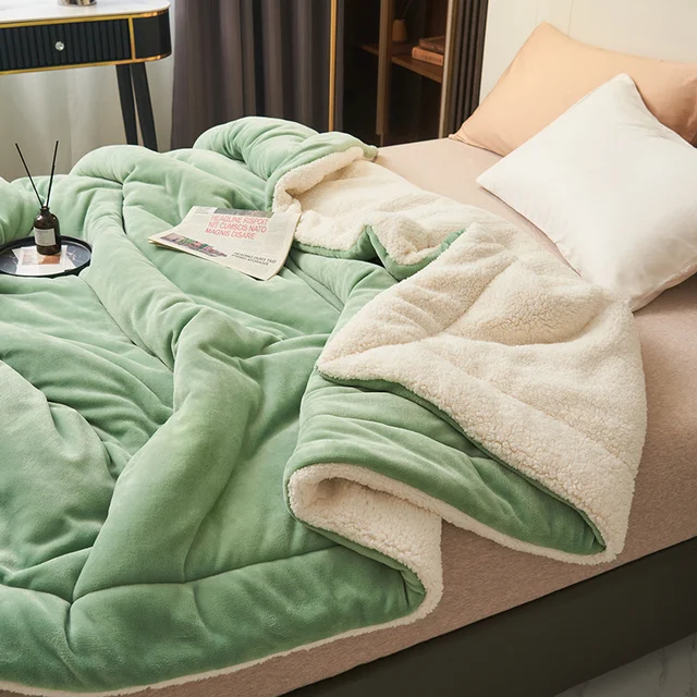 Élissia | Couverture Douce – Chaleur Luxueuse et Élégance Durable Vert clair
