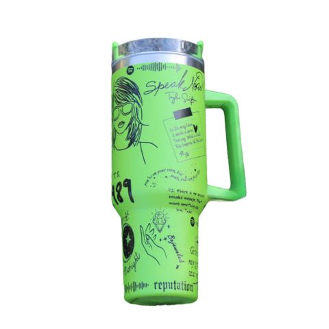 Tasse Isolante Taylor Swift Édition Limitée Pour Boissons Chaudes Et Froides tumbler Electro Paris Vert