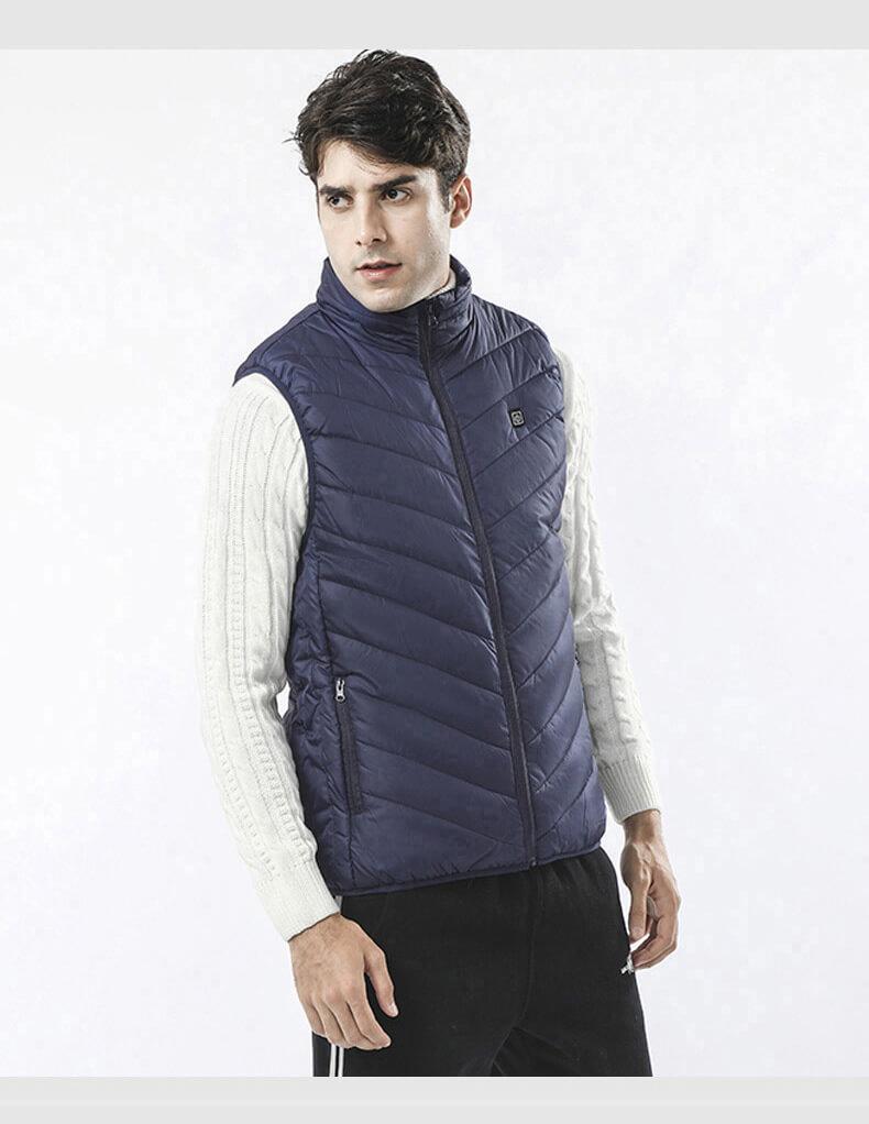 Gilet Chauffant Premium “ThermoPro” – Veste Électrique Homme pour Froid Extrême