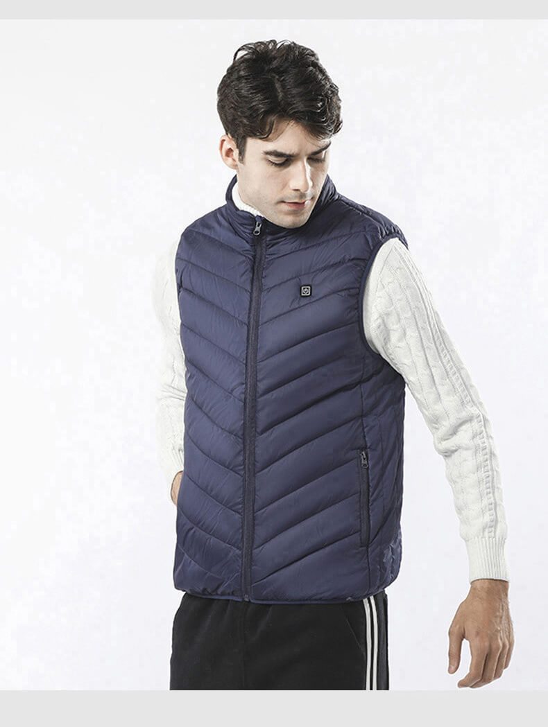 Gilet Chauffant Premium “ThermoPro” – Veste Électrique Homme pour Froid Extrême