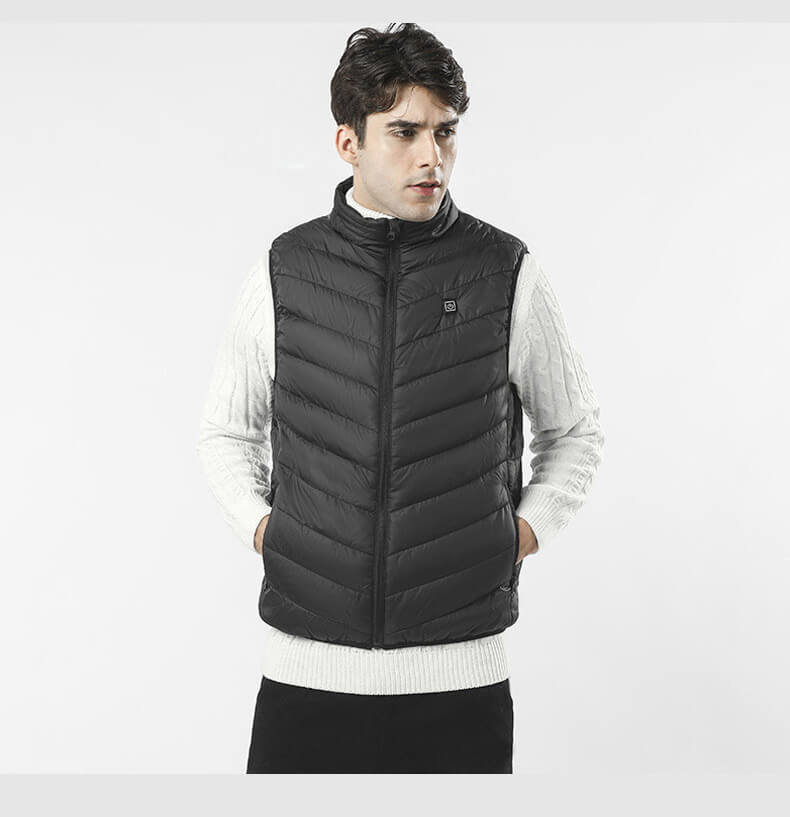 Gilet Chauffant Premium “ThermoPro” – Veste Électrique Homme pour Froid Extrême