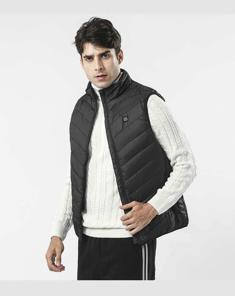 Gilet Chauffant Premium “ThermoPro” – Veste Électrique Homme pour Froid Extrême