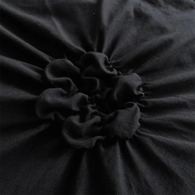 Velouria – Parure de Lit Boho Chic à Plis 3D – Housse de Couette Haut de Gamme avec Taies d’Oreiller