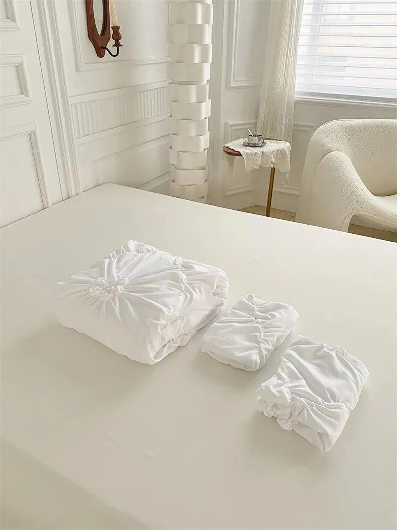 Velouria – Parure de Lit Boho Chic à Plis 3D – Housse de Couette Haut de Gamme avec Taies d’Oreiller