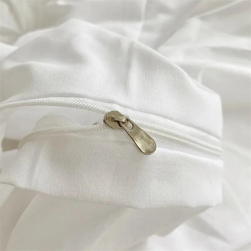 Velouria – Parure de Lit Boho Chic à Plis 3D – Housse de Couette Haut de Gamme avec Taies d’Oreiller