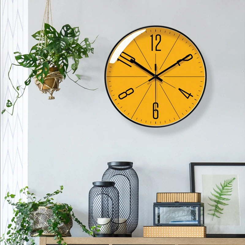 Horloge Murale Éclat Nouveau™ – Design Art Nouveau Moderne aux Couleurs Vibrantes