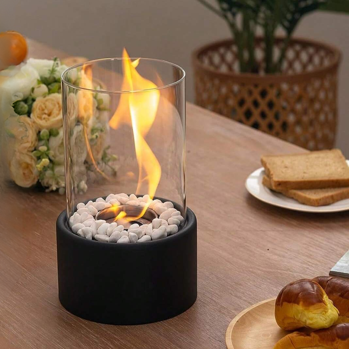 Lumina – Bordpeis på Bioetanol Design: Moderne Eleganse & Nomadisk Flamme for Innendørs og Utendørs
