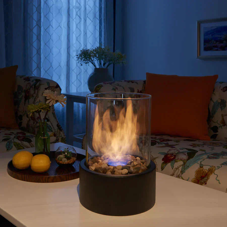Lumina – Bordpeis på Bioetanol Design: Moderne Eleganse & Nomadisk Flamme for Innendørs og Utendørs