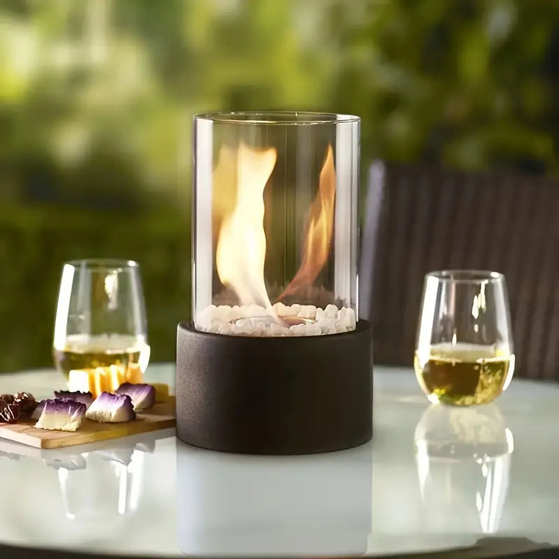 Lumina – Bordpeis på Bioetanol Design: Moderne Eleganse & Nomadisk Flamme for Innendørs og Utendørs