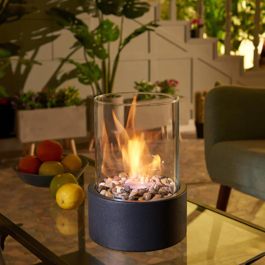 Lumina – Bordpeis på Bioetanol Design: Moderne Eleganse & Nomadisk Flamme for Innendørs og Utendørs