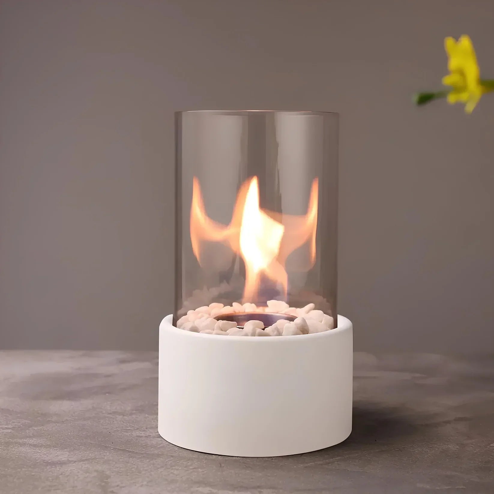 Lumina – Bordpeis på Bioetanol Design: Moderne Eleganse & Nomadisk Flamme for Innendørs og Utendørs