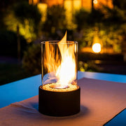 Ignora | Cheminée de Table au Bioéthanol – Élégance Moderne et Flamme Sans Fumée Noir