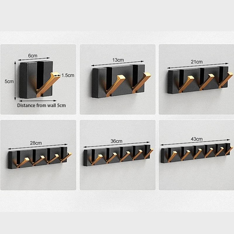 ÉléganceFix – Luksuriøs Sammenleggbar Vegghakk med Minimalistisk Eleganse

