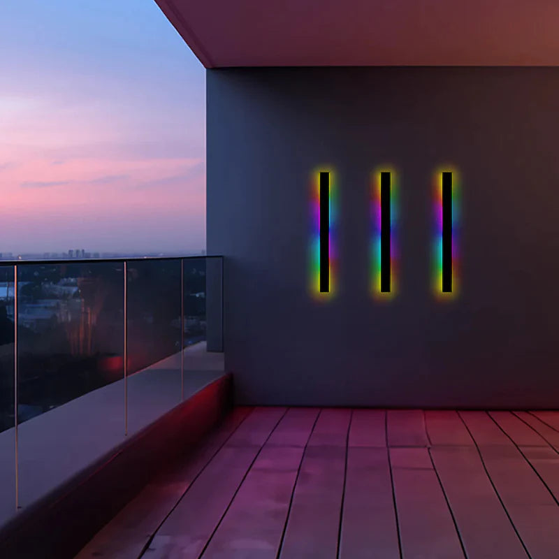 Elune Applique Murale Extérieur LED Étanche Minimaliste Métal Cour