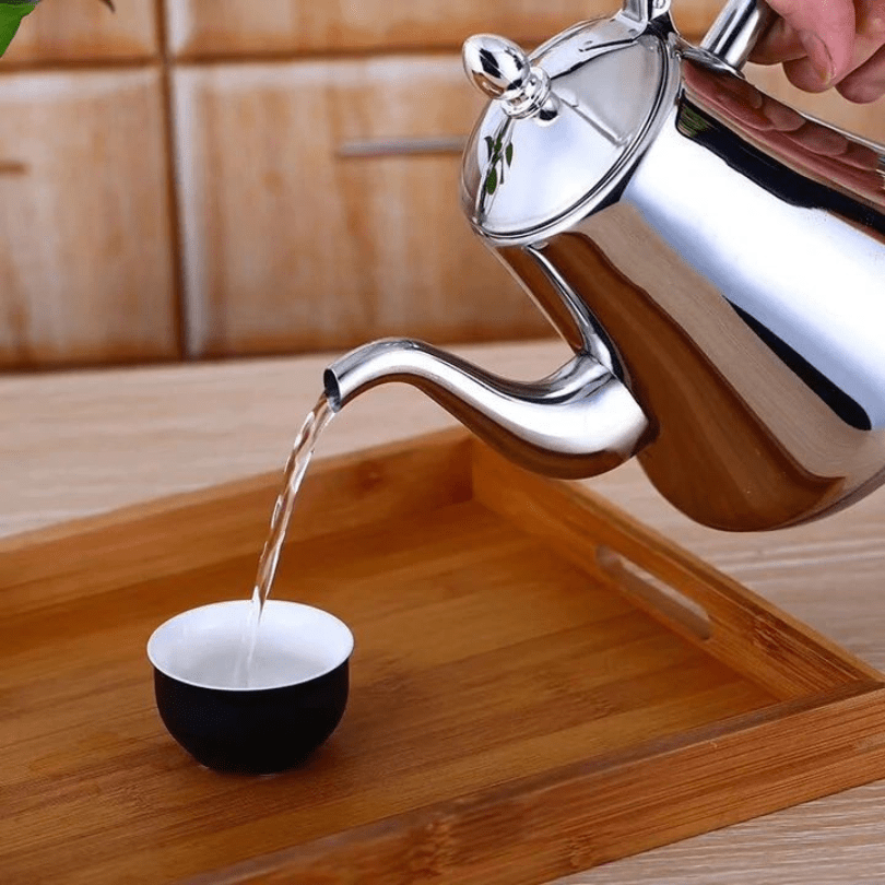CulinaPro – Vannkoker i Rustfritt Stål Kompatibel med Induksjon og Integrert Filter – Elegant, Slitesterk og Perfekt til Te