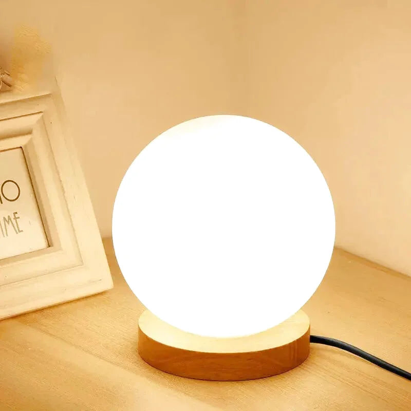 Lampe Boule à Poser | Lueur Sphérique - Designix Lampe de chevet Rond