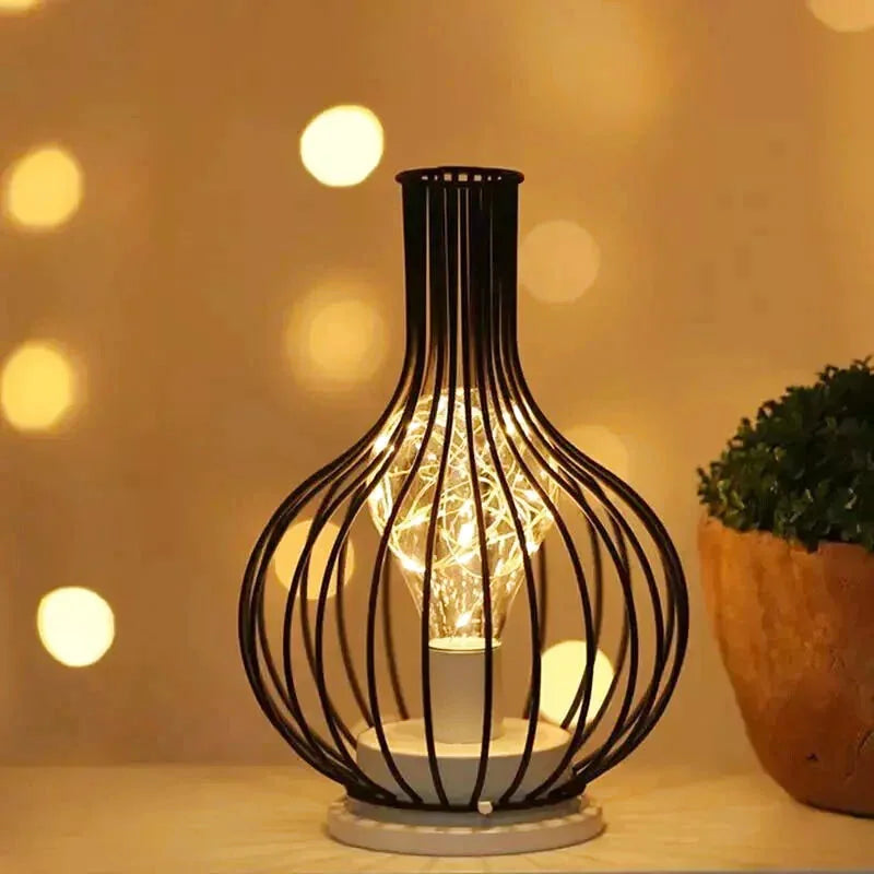 Lampe Bouteille | Éclat Vigneron - Designix Lampe de chevet Carafe | 16 x 25 cm