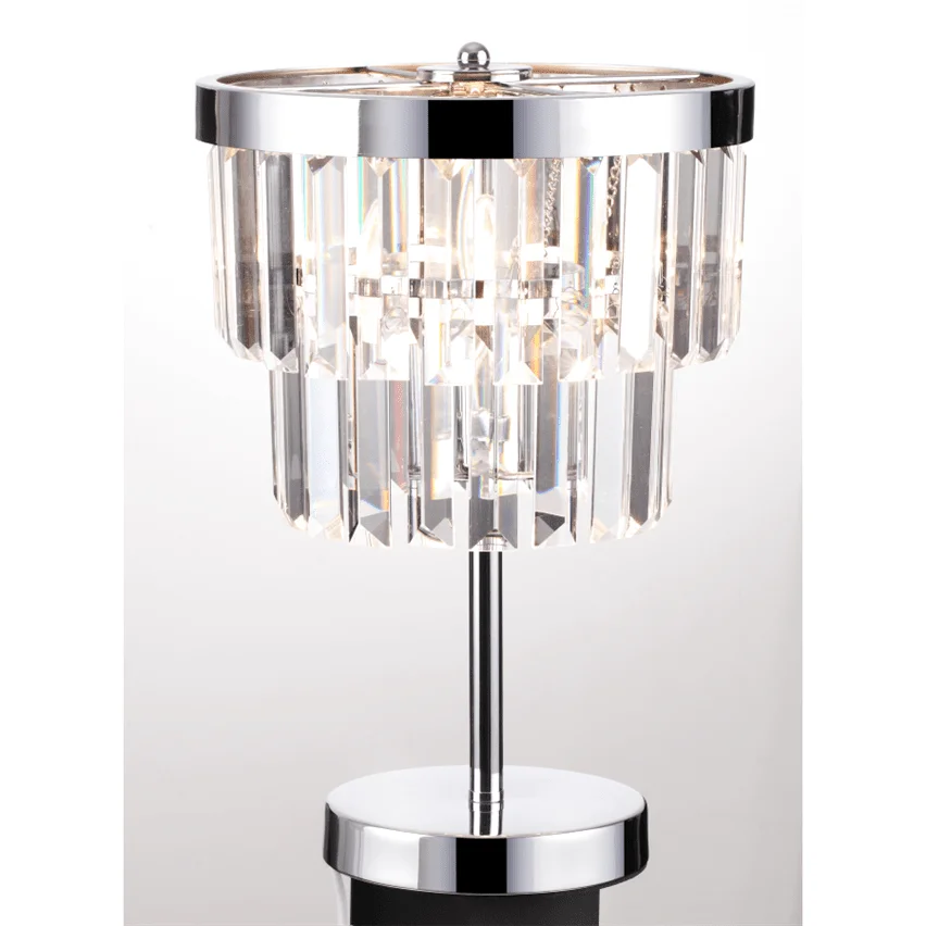 Lampe Chic de Salon | Éclat Cristallin - Designix Lampe de chevet Transparent