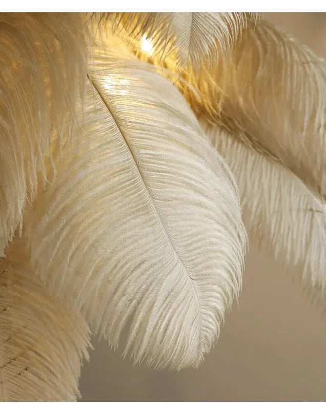 Lampe de Chevet à Plume sur Pied