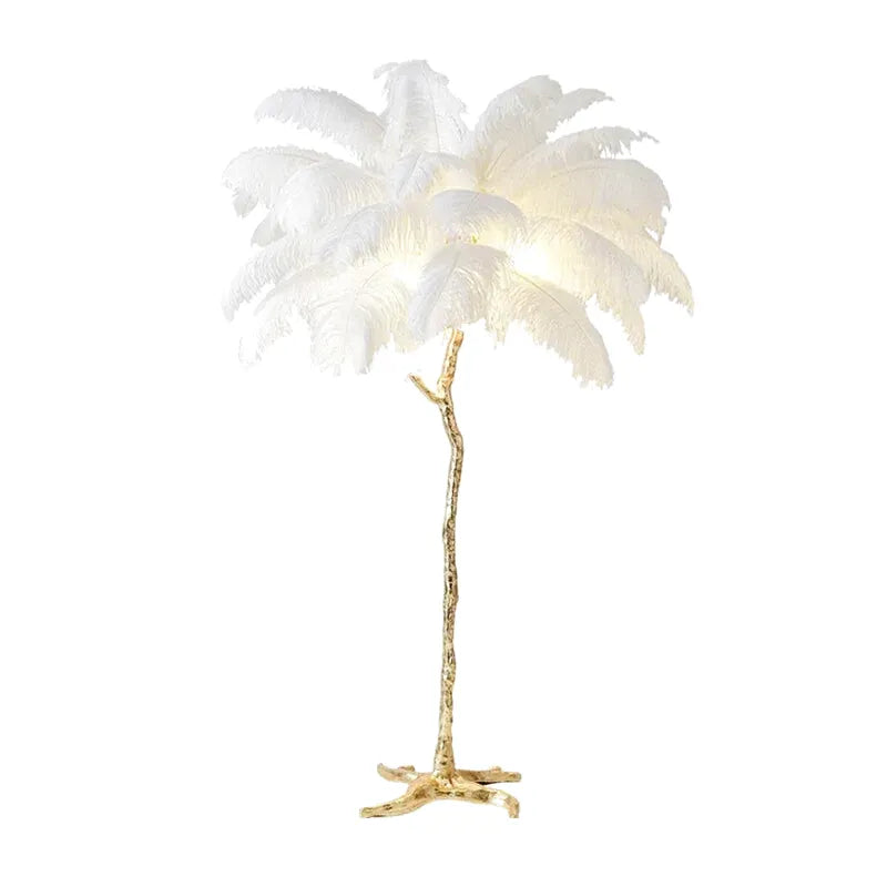 Lampe de Chevet à Plume sur Pied