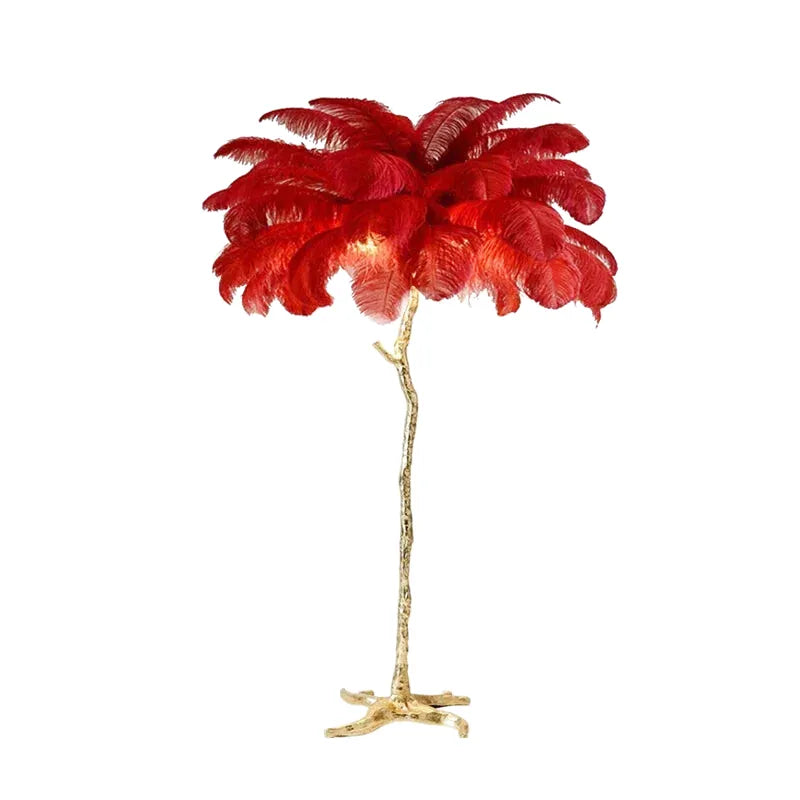 Lampe de Chevet à Plume sur Pied