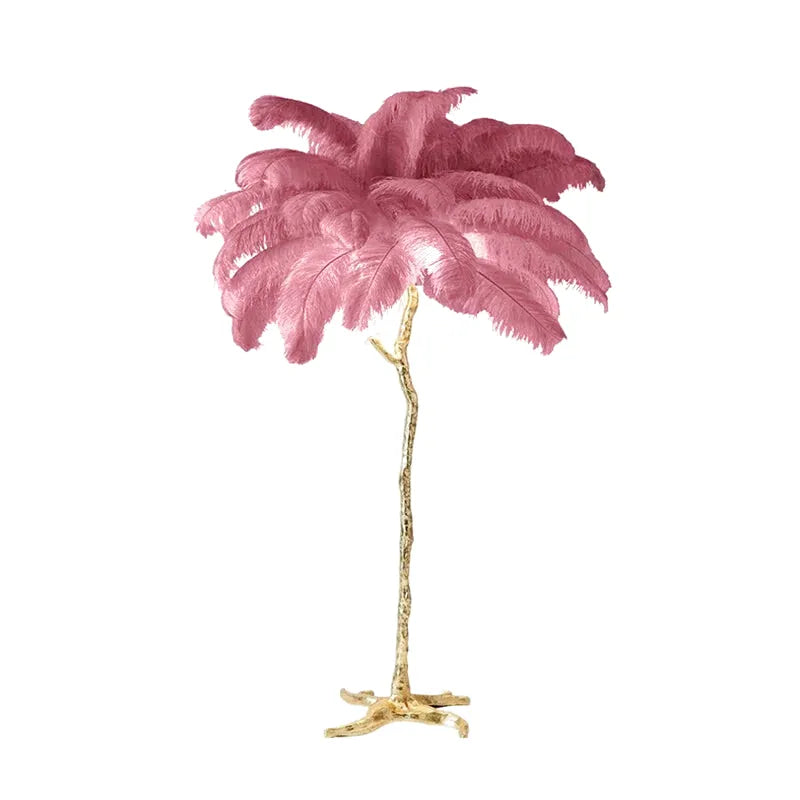 Lampe de Chevet à Plume sur Pied