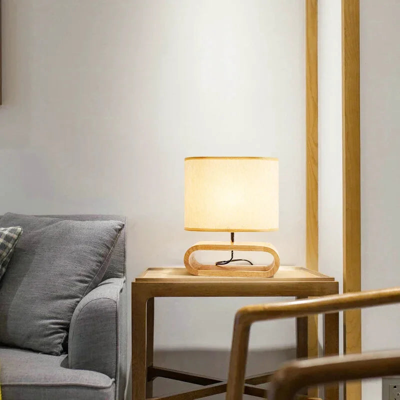 Lampe Nordique en Bois | Halo Lumineux