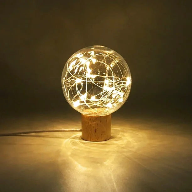 Lampe de chevet bois design