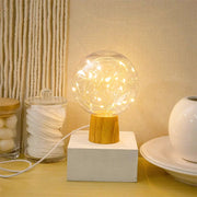 Lampe de chevet bois design