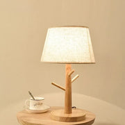 Lampe de Chevet Bois | Éclat Raffiné - Designix Lampe de chevet 3 Branches | 41cm Blanc Chaud