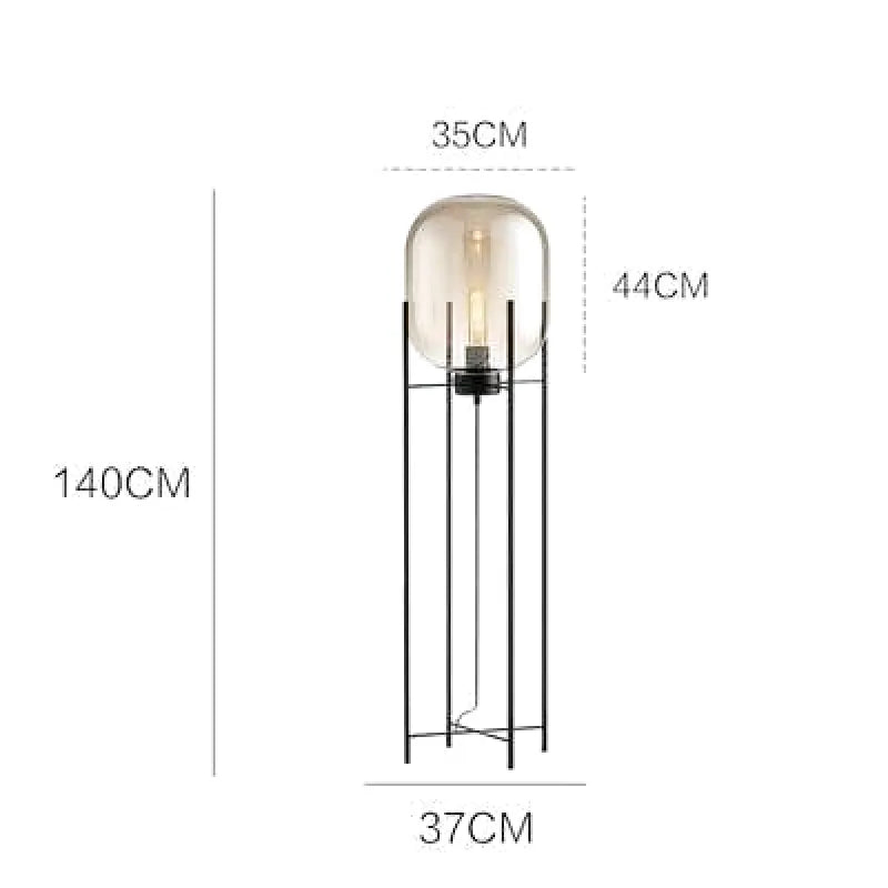 Lampe de Chevet | Brilliance Chic - Designix Lampe de chevet Or L 45x 140 cm