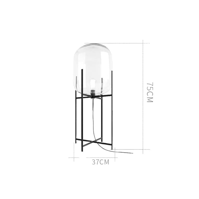 Lampe de Chevet | Brilliance Chic - Designix Lampe de chevet Transparent M 35 x 75 cm