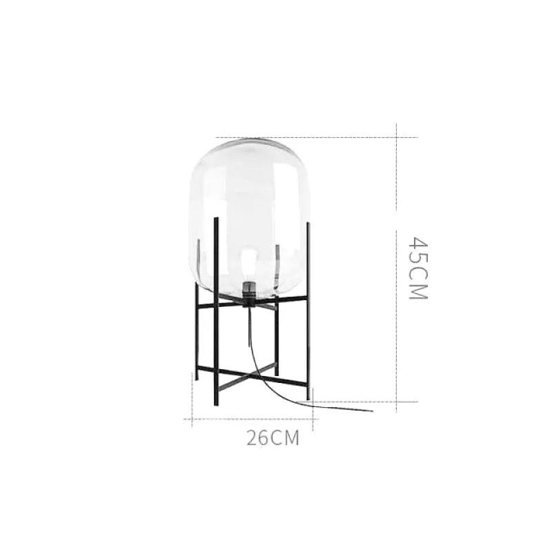 Lampe de Chevet | Brilliance Chic - Designix Lampe de chevet Transparent S 25 x 50 cm