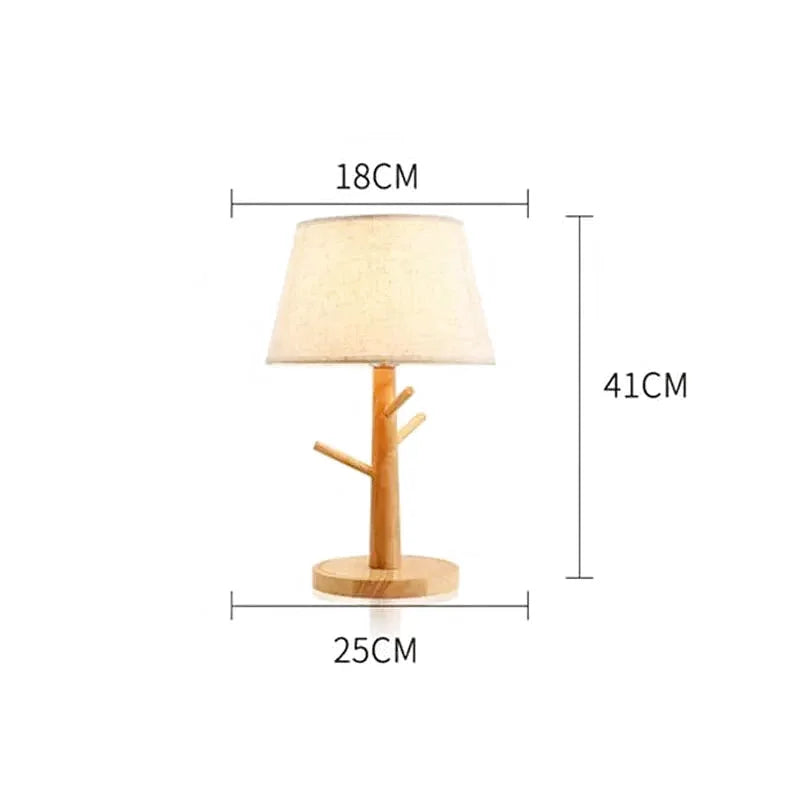 Lampe de Chevet Design Bois | Lueur Nature