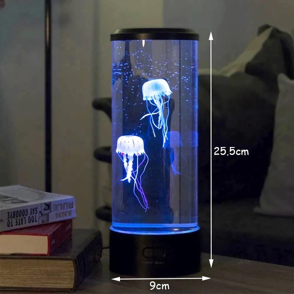 Nattbordslampe med maneter og lava-touch