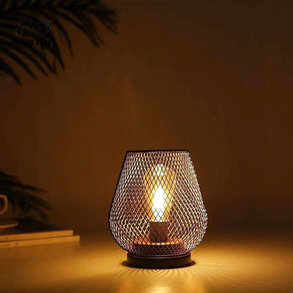 Industriell nattbordlampe